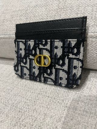 Tarjetero Dior Negro y Dorado