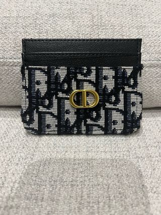 Tarjetero Dior Negro y Dorado