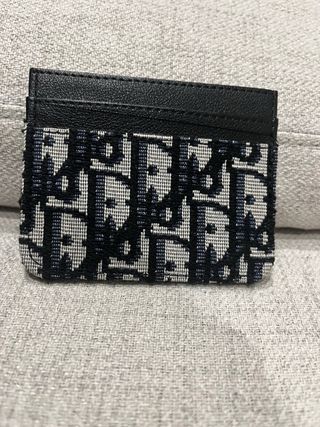Tarjetero Dior Negro y Dorado