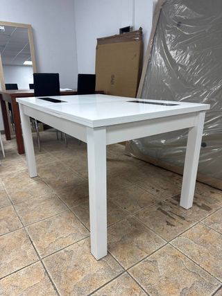 ¡REBAJAS! Mesa Comedor Extensible Blanca.