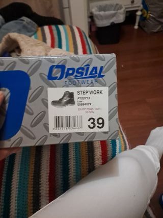 Zapatos de trabajo Opsial negros y grises