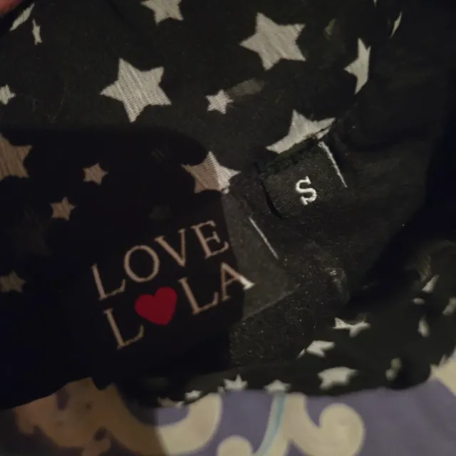 Gonna nera in tulle con stelline bianche