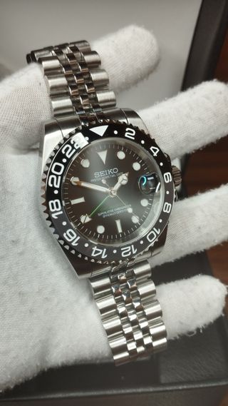 Reloj Seiko Mod GMT-Master II Bruce Wayne Negro