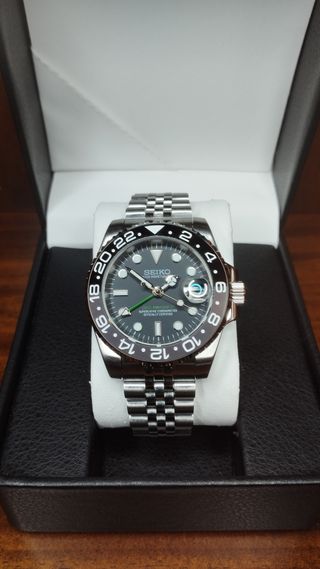 Reloj Seiko Mod GMT-Master II Bruce Wayne Negro