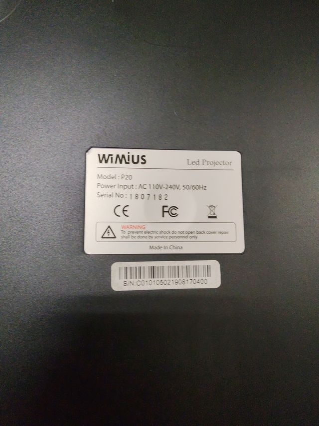 Proyector VIMIUS P20 con mochila