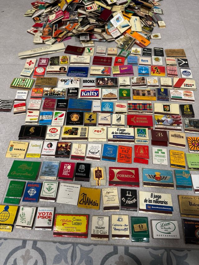 Colección de cerillas antiguas