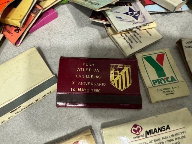 Colección de cerillas antiguas