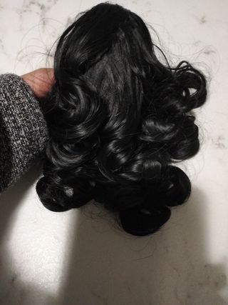 Pinza para pelo con cola rizada