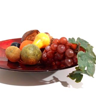 Piatto design in vetro frutta regalo de Navidad