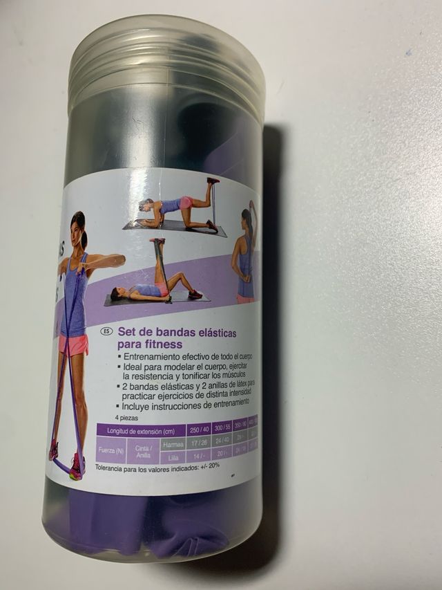 Set Bandas Elásticas Fitness Crivit 4 Piezas