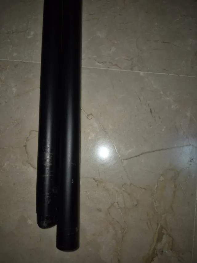 3 pares de Barras Cortina Hierro Forjado Negras .