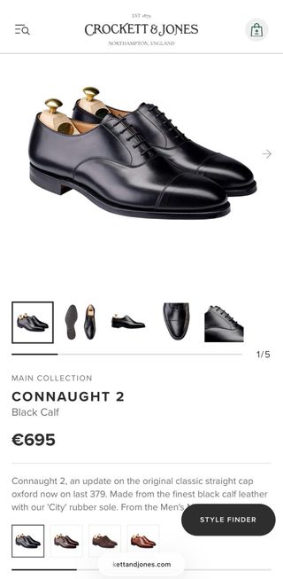 Zapatos Crockett & Jones Connaught 2 - Como nuevos