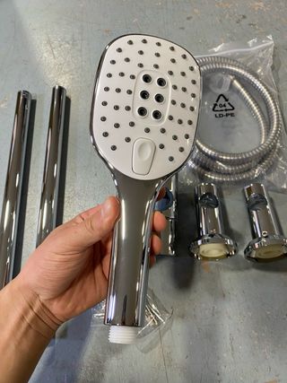 Barra Ducha Cromo 70cm Acero Inoxidable