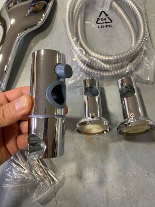 Barra Ducha Cromo 70cm Acero Inoxidable