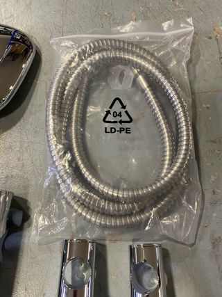 Barra Ducha Cromo 70cm Acero Inoxidable