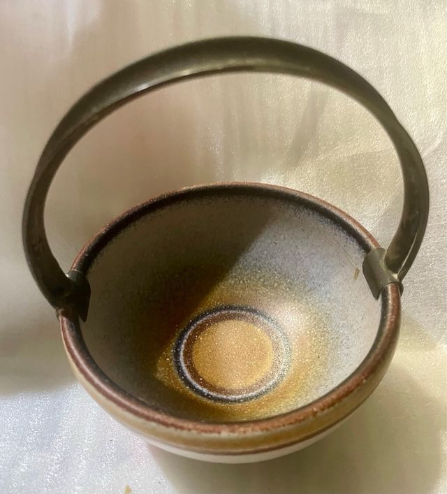 cerámica Maestro Serra, gran asa de plata pura