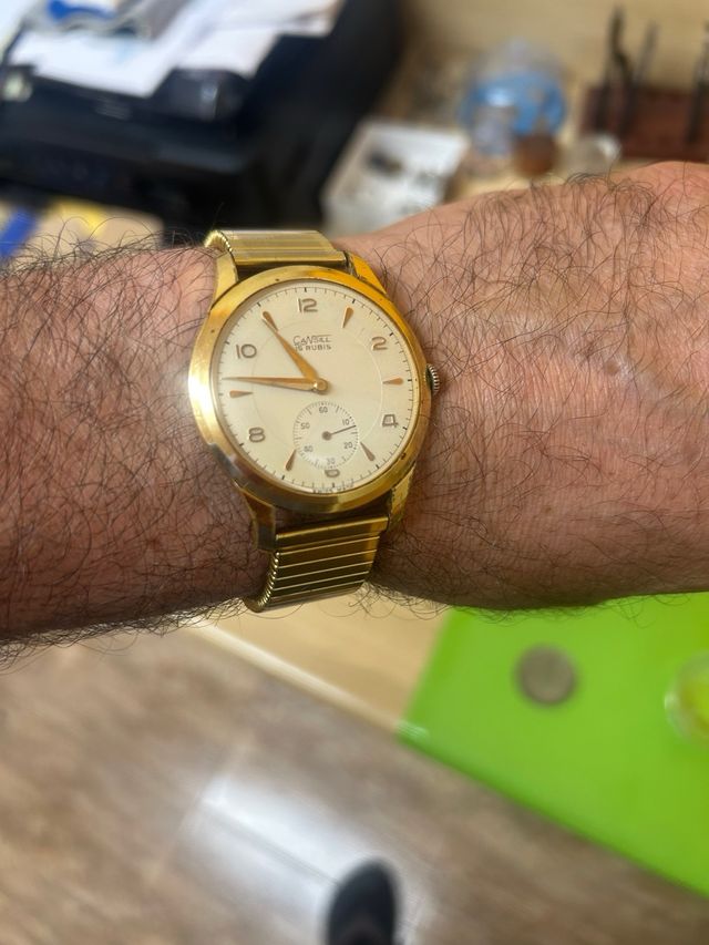 Reloj de pulsera CANSIL 15rubís, 38mm, as1130