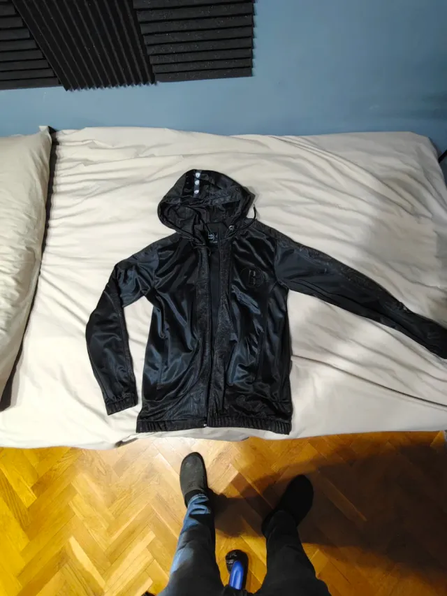 Chaqueta Brooklyn Nets NBA Negra y Gris