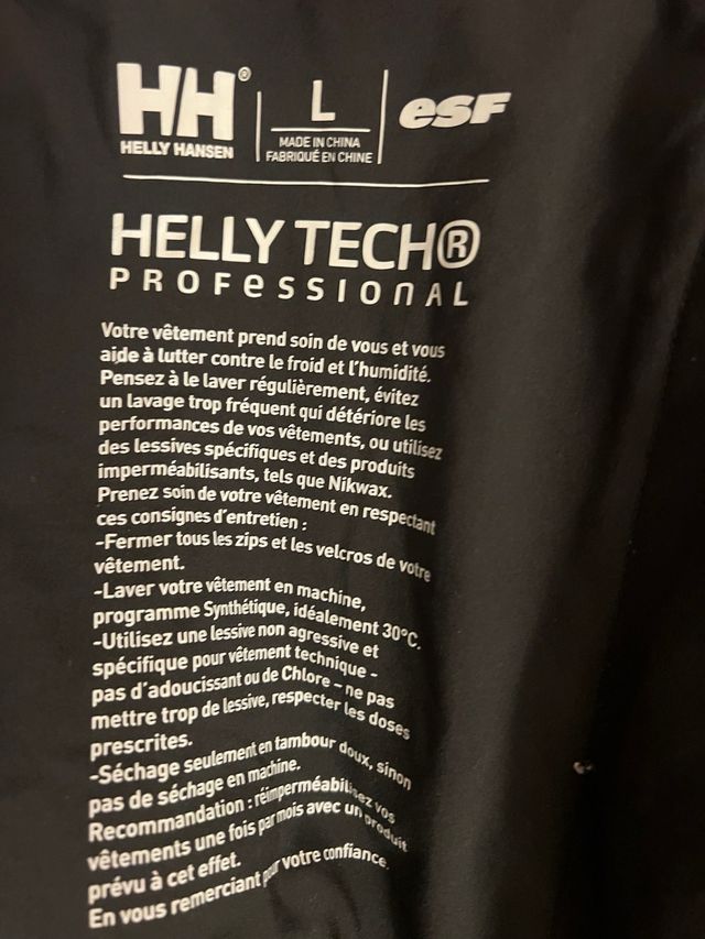 Anorak Esquí Helly Hansen Francia Talla L