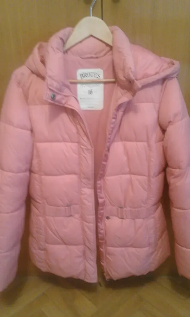 Abrigo acolchado rosa T.XS