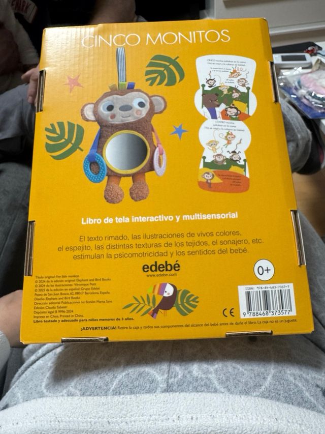 CINCO MONITOS (LIBRO INTERACTIVO PARA BEBÉS)