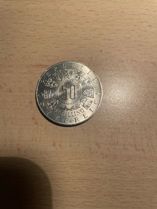 Moneta 50 Schilling Austria 1964 Ag
