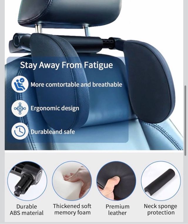 Reposacabezas coche negro