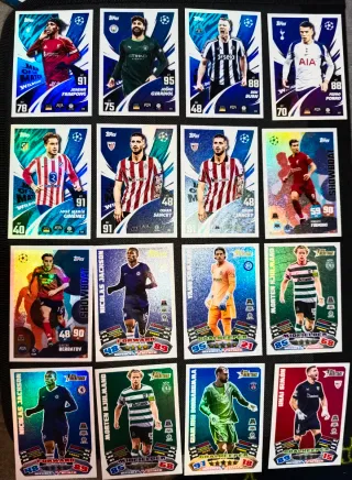 Lotes Cromos Topps Match Attax 25 26