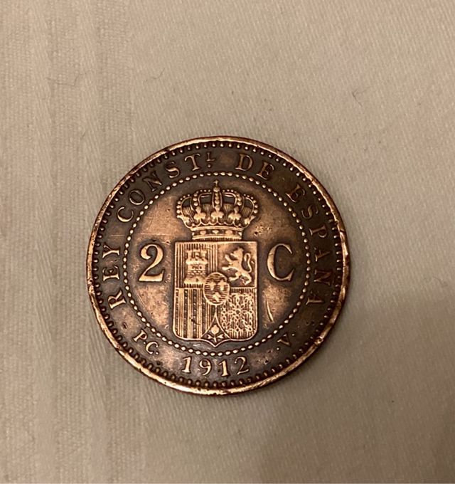 2 Céntimos España 1912 Const. De España