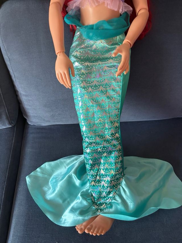 Muñeca Ariel La Sirenita Gigante 80cm