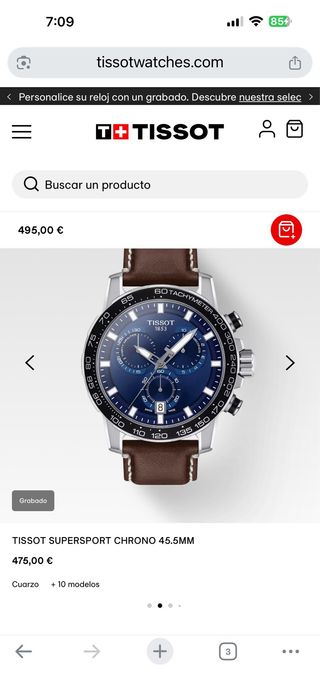 Reloj Tissot Supersport Chrono T125.617.17.05