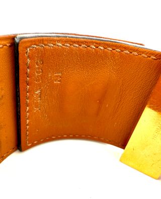 Brazalete Hermès Collier de Chien Negro/Oro