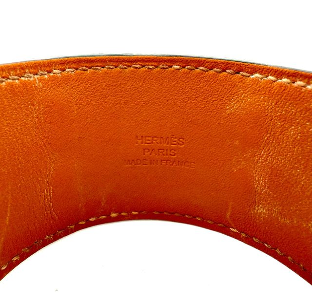 Brazalete Hermès Collier de Chien Negro/Oro