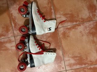 Patines blancos 4 ruedas talla 35