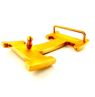 Hebilla Hermès Dorada con Caja y Bolsa