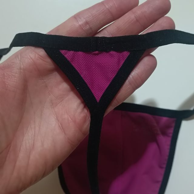 Tanga Chico Rosa y Negro