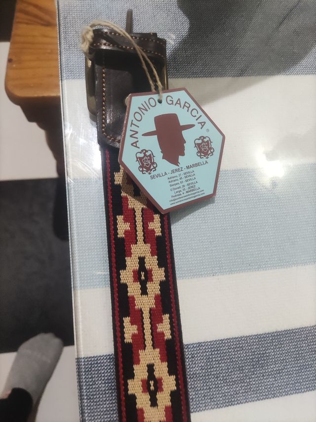 Cinturón de piel Antonio Garcia multicolor