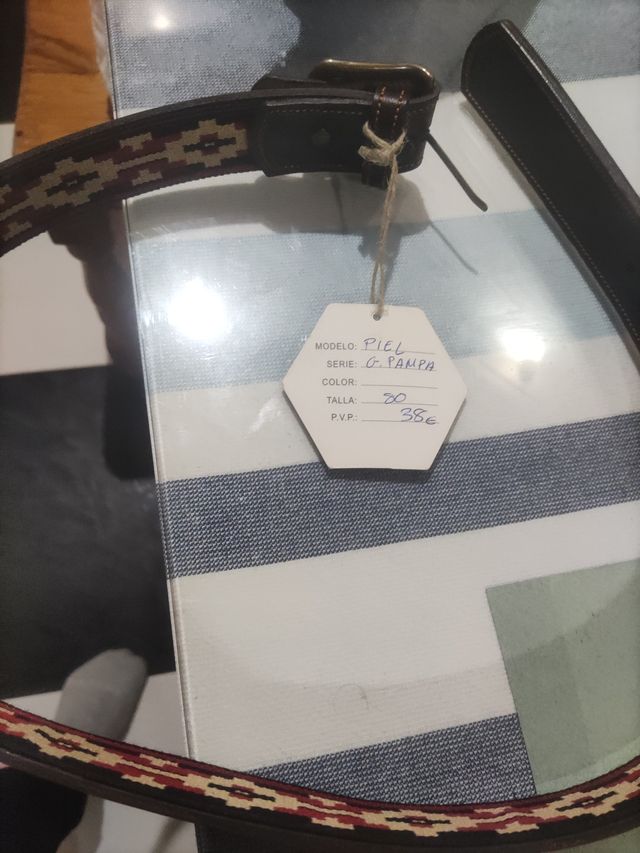 Cinturón de piel Antonio Garcia multicolor