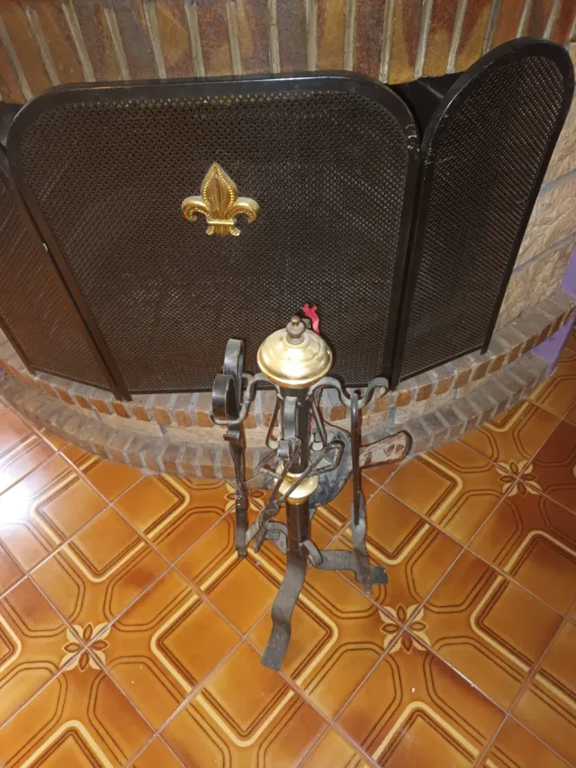 Chispero y accesorios chimenea metal