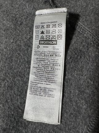 Forro polar Quechua original – M – Gris Oscuro