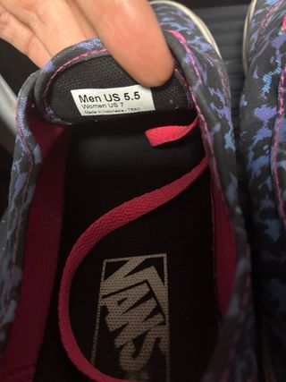 Zapatillas Vans Animal Print Morado y Rosa