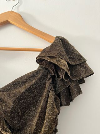 Vestido vintage dorado-Roots