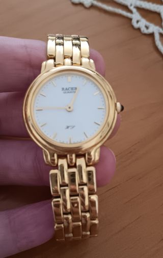 Reloj Racer Mujer bañado en oro. Quartz