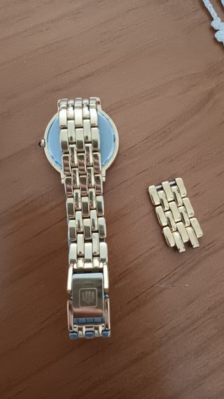 Reloj Racer Mujer bañado en oro. Quartz