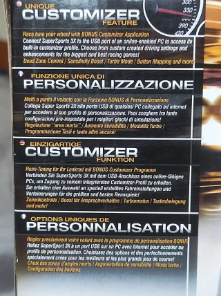 Volante y Pedales Xbox 360/PS3/PC Super Sport 3X