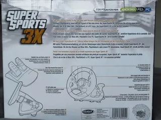 Volante y Pedales Xbox 360/PS3/PC Super Sport 3X