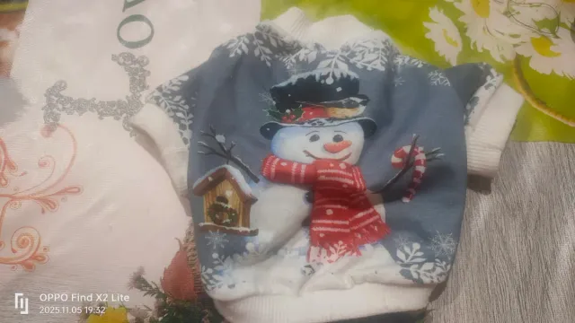 Jersey perro muñeco nieve