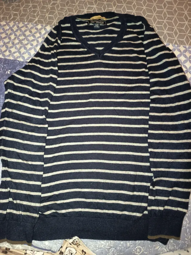 Chaleco Massimo Dutti rayas azul marino