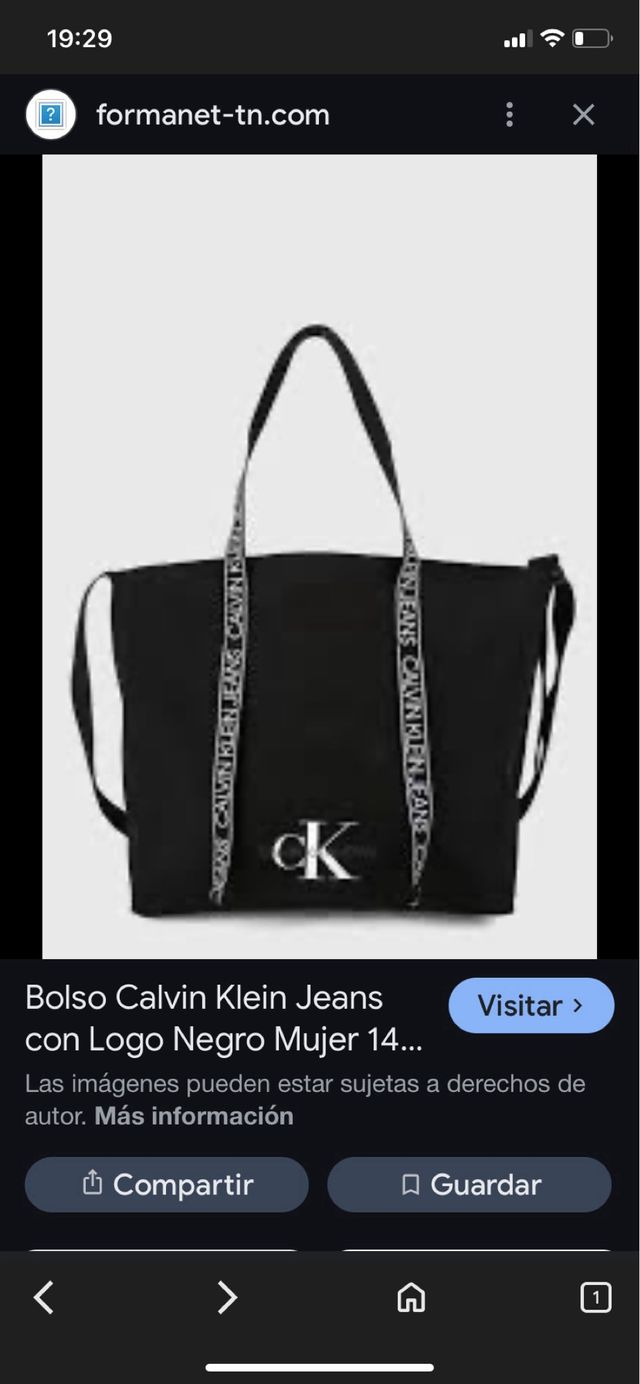 Bolso Calvin Klein Jeans Negro