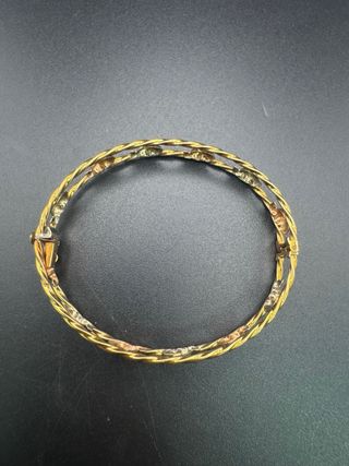 011-05-00404 PULSERA ELEFANTES TRICOLOR ORO 18K